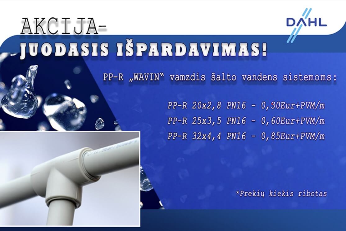 AKCIJA - JUODAIS IŠPARDAVIMAS PP-R 