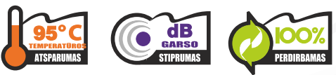 Mažatriukšmė nuotekų sistema ULTRA DB - privalumai