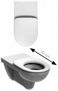 WC pakabinamas puodas KOLO NOVA PRO neįgaliesiems